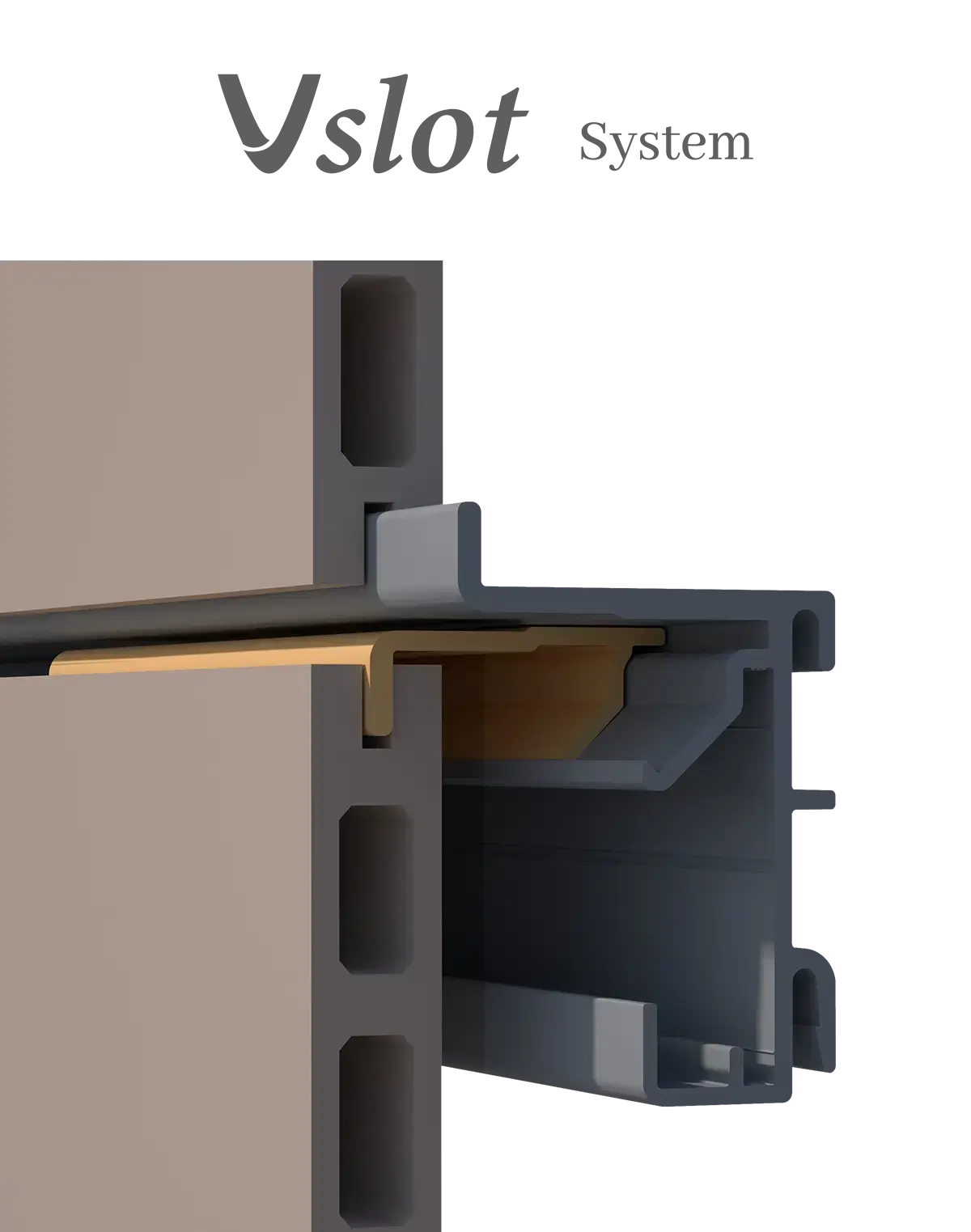 vslot porcelanato extruido
